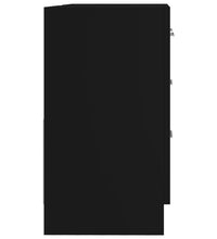 Waschbeckenunterschrank Schwarz 63x30x54 cm Holzwerkstoff