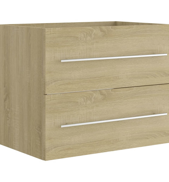 Waschbeckenunterschrank Sonoma-Eiche 60x38,5x48cm Holzwerkstoff