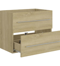 Waschbeckenunterschrank Sonoma-Eiche 60x38,5x48cm Holzwerkstoff