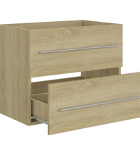 Waschbeckenunterschrank Sonoma-Eiche 60x38,5x48cm Holzwerkstoff