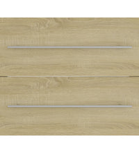 Waschbeckenunterschrank Sonoma-Eiche 60x38,5x48cm Holzwerkstoff