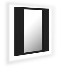 LED-Bad-Spiegelschrank Schwarz 40x12x45 cm Acryl