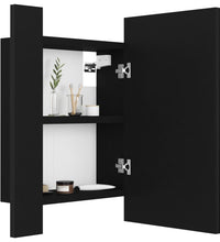 LED-Bad-Spiegelschrank Schwarz 40x12x45 cm Acryl