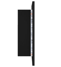LED-Bad-Spiegelschrank Schwarz 40x12x45 cm Acryl