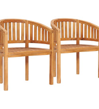 4-tlg. Garten-Lounge-Set Massivholz Teak