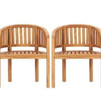 4-tlg. Garten-Lounge-Set Massivholz Teak