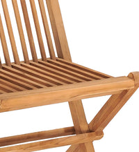 5-tlg. Garten-Essgruppe Klappbar Massivholz Teak