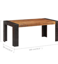 Esstisch 180x90x76 cm Mango Massivholz