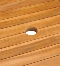 7-tlg. Garten-Essgruppe mit Grauen Kissen Massivholz Teak