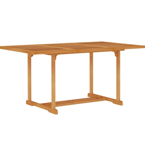 7-tlg. Garten-Essgruppe Massivholz Teak