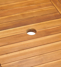 7-tlg. Garten-Essgruppe Massivholz Teak