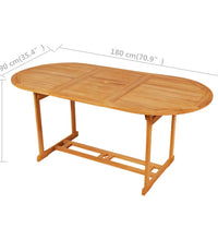 7-tlg. Garten-Essgruppe mit Kissen Massivholz Teak Grau