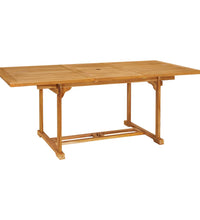 7-tlg. Garten-Essgruppe Massivholz Teak