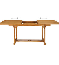 7-tlg. Garten-Essgruppe Massivholz Teak