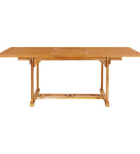 7-tlg. Garten-Essgruppe Massivholz Teak