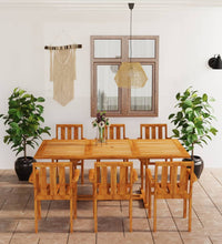 7-tlg. Garten-Essgruppe Massivholz Teak