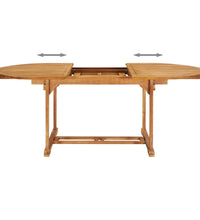 7-tlg. Garten-Essgruppe Massivholz Teak