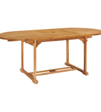 7-tlg. Garten-Essgruppe Massivholz Teak