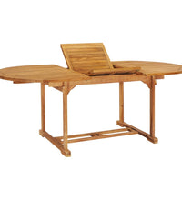 7-tlg. Garten-Essgruppe Massivholz Teak