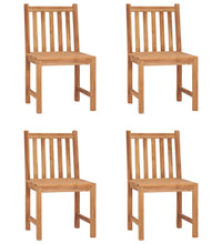 5-tlg. Garten-Essgruppe Teak Massivholz