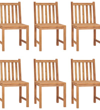 7-tlg. Garten-Essgruppe Teak Massivholz