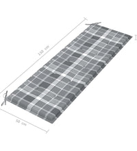 3-Sitzer-Gartenbank mit Auflage 150 cm Massivholz Eukalyptus