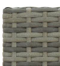 7-tlg. Garten-Bar-Set mit Armlehnen Poly Rattan Grau