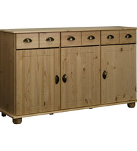 Sideboard 134x39x79,5 cm Massivholz Kiefer