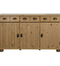 Sideboard 134x39x79,5 cm Massivholz Kiefer