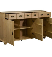 Sideboard 134x39x79,5 cm Massivholz Kiefer