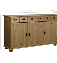 Sideboard 134x39x79,5 cm Massivholz Kiefer