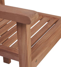 Gartenstühle 2 Stk. mit Beige Kissen Massivholz Teak