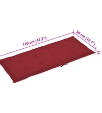 Verstellbare Gartenstühle 3 Stk. mit Auflagen Massivholz Akazie
