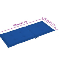 Verstellbare Gartenstühle 3 Stk. mit Auflagen Massivholz Akazie