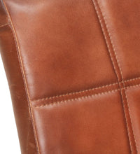 Freischwinger 6 Stk. Braun Echtleder