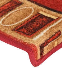 Treppenmatten Selbstklebend 15 Stk. 65x21x4 cm Rot