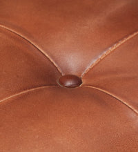 Freischwinger 4 Stk. Braun Echtleder