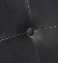 Freischwinger 4 Stk. Schwarz Echtleder