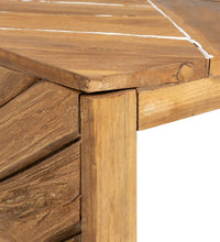 Couchtisch Erosion Teak Massivholz 110x35x38 cm