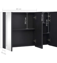 LED-Spiegelschrank fürs Bad 89x14x62 cm