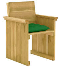 7-tlg. Garten-Essgruppe mit Kissen Imprägniertes Kiefernholz