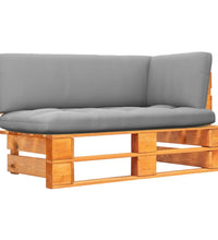 Garten-Ecksofa aus Paletten Honigbraun Kiefernholz Imprägniert