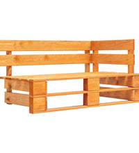 Garten-Ecksofa aus Paletten Honigbraun Kiefernholz Imprägniert