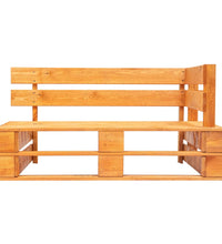 Garten-Ecksofa aus Paletten Honigbraun Kiefernholz Imprägniert