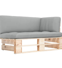 Outdoor-Ecksofa Paletten Kiefernholz Imprägniert