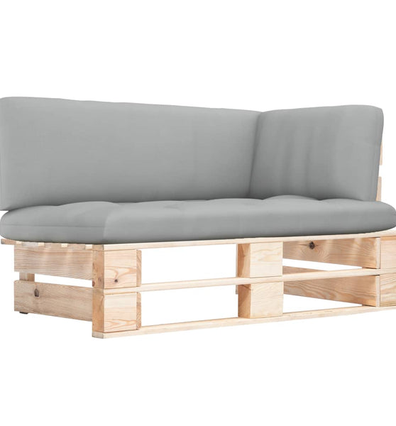 Outdoor-Ecksofa Paletten Kiefernholz Imprägniert