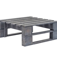 6-tlg. Paletten-Lounge-Set Grau Imprägniertes Kiefernholz