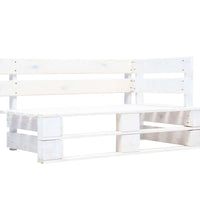 6-tlg. Paletten-Lounge-Set Weiß Imprägniertes Kiefernholz
