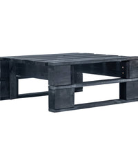 6-tlg. Paletten-Lounge-Set Schwarz Imprägniertes Kiefernholz