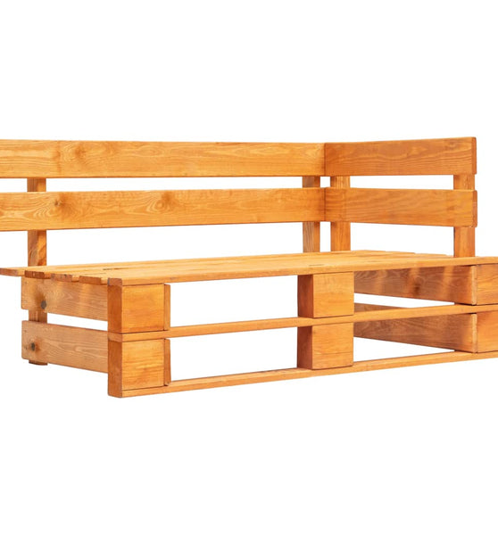 6-tlg. Paletten-Lounge-Set Honigbraun Imprägniertes Kiefernholz